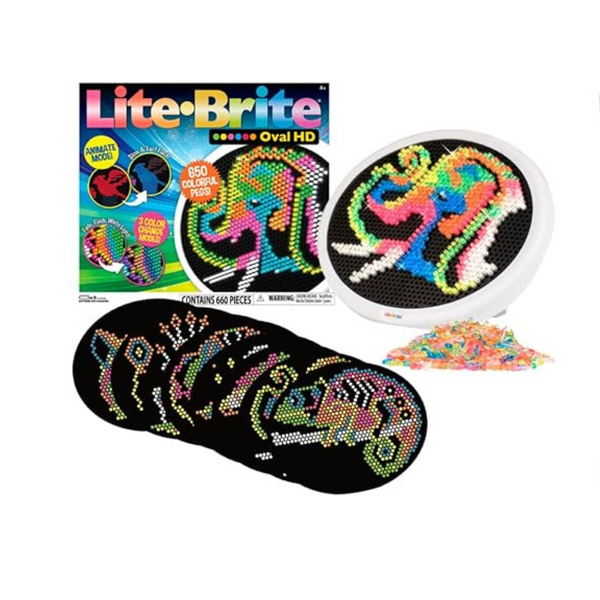 Juguete iluminado de alta definición ovalado Lite Brite