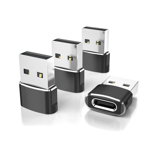 Paquete de 4 adaptadores USB A a USB C