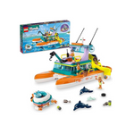 Barco de rescate marítimo LEGO Friends de 717 piezas