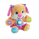 Fisher-Price Laugh &amp; Learn Juguete para bebés y niños pequeños Smart Stages Sis Perro de peluche interactivo