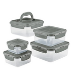 Juego de contenedores de almacenamiento de alimentos con recipiente encajable a prueba de fugas Rachael Ray de 10 piezas