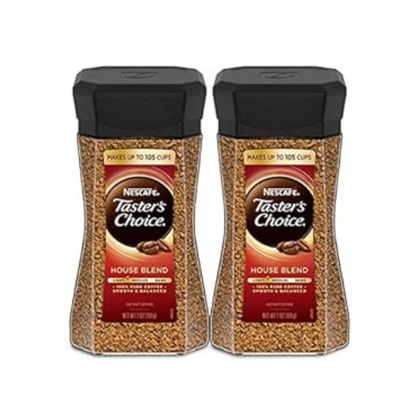 Obtenga 4 paquetes de 2 cafés instantáneos Nescafe Taster's Choice House Blend