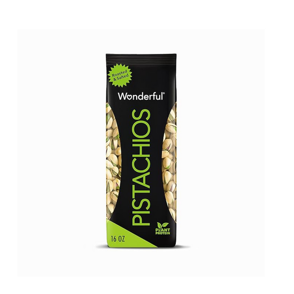 Maravillosos pistachos con cáscara tostados y salados, bolsa de 16 oz