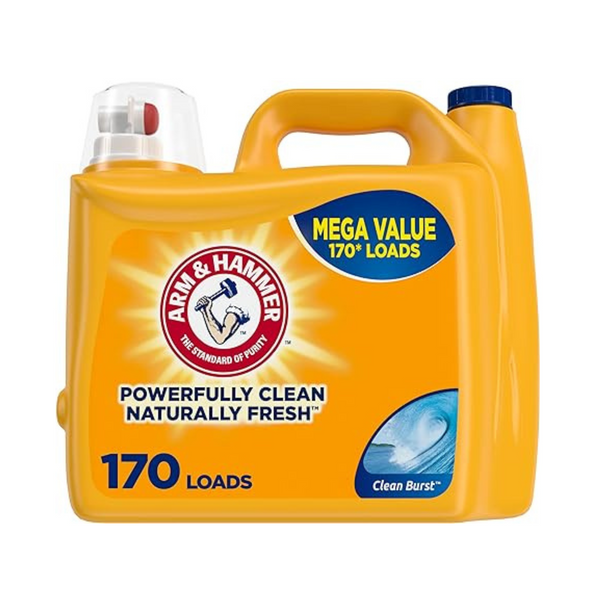 Arm &amp; Hammer Clean Burst, 170 cargas de detergente líquido para ropa