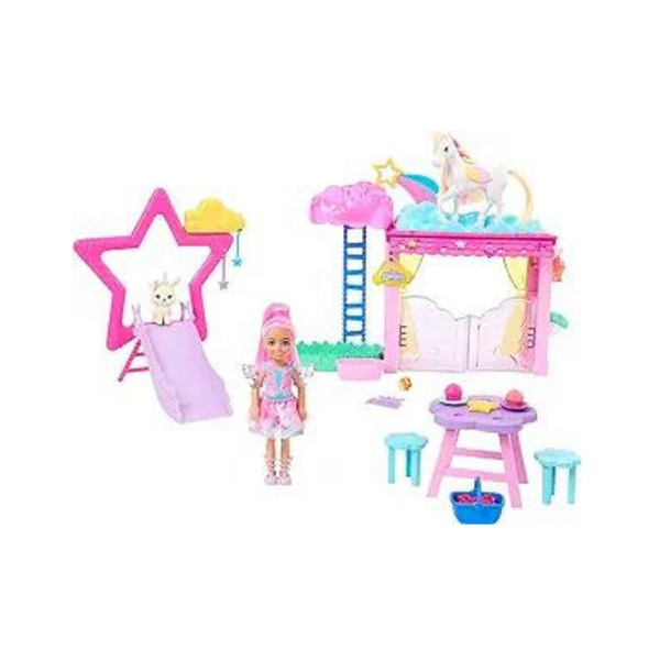 Barbie Un toque de magia Chelsea muñeca pequeña y Pegaso juego