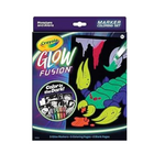 Crayola Glow Fusion, set para colorear que brilla en la oscuridad