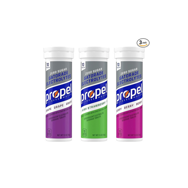40-Count Propel Fitness Water Zero Sugar Electrolyte Tablets (Grape, Kiwi Strawberry & Berry)