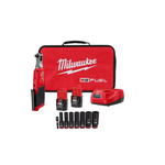 Kit de trinquete inalámbrico de alta velocidad Milwaukee M12 FUEL de 12 V de 3/8 pulg.