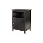 Winsome Wood Henry - Mesa decorativa, color negro, 19 pulgadas