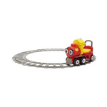 Little Tikes Cozy Train Scoot Ride-On con riel, almacenamiento debajo del asiento y campana de trabajo