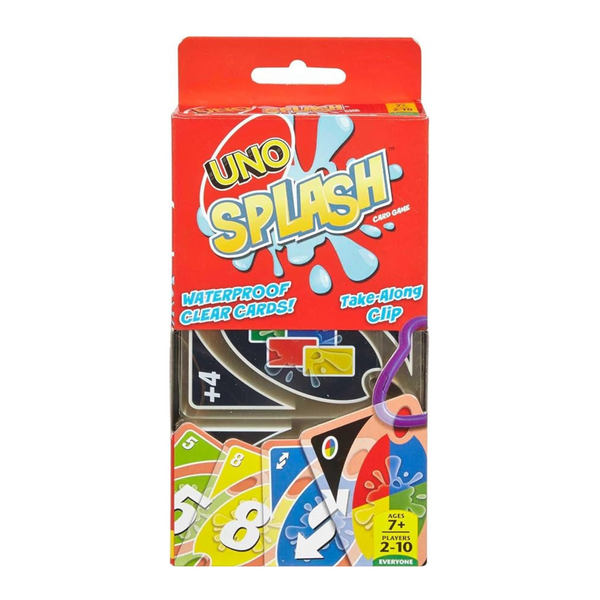 Juego de cartas Mattel Games UNO Splash con cartas impermeables