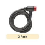 Paquete de 2 candados para bicicleta con cable de llave Blackburn de 5' x 10 mm