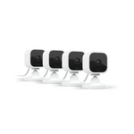 4 Blink Mini Compact indoor plug-in smart security cameras