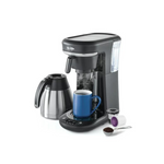 Mr. Coffee Pod and 10-Cup Space-Saving Combo Brewer in Black