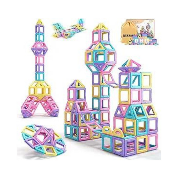 Rurvale 44 Pcs Magnetic Blocks Basic Set