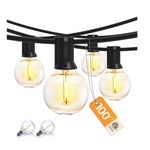 100 Ft Dimmable Outdoor String Lights