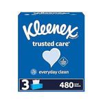 3 cajas de pañuelos faciales Kleenex Trusted Care