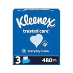 3 Boxes Kleenex Trusted Care Facial Tissues