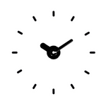 La Crosse Technology 20 – 24 Inch Adjustable Floating Dial Black Wall Clock