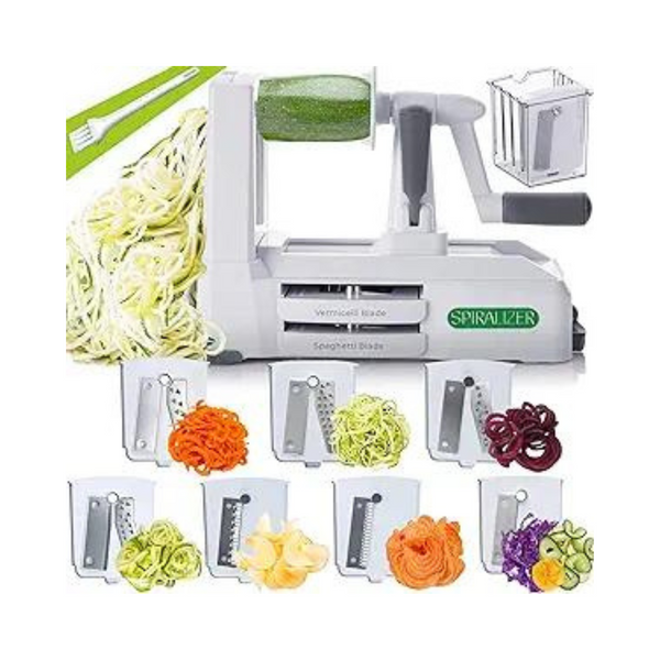 Cortadora de verduras en espiralizador de 7 cuchillas