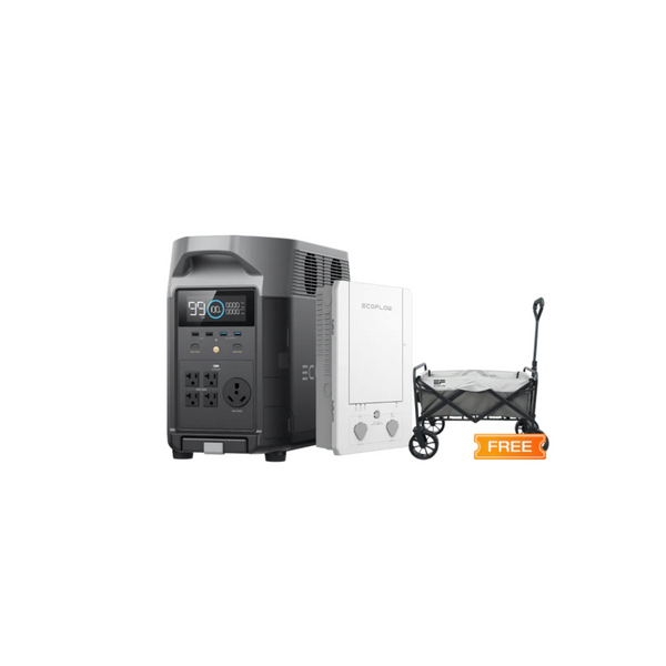 2 baterías adicionales inteligentes EcoFlow DELTA Pro de 3600 Wh