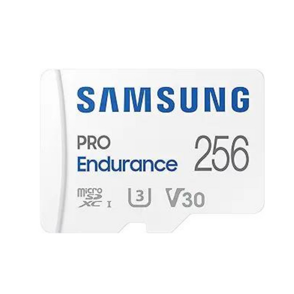 Tarjeta de memoria microSDXC Samsung PRO Endurance UHS-I de 256 GB con adaptador SD