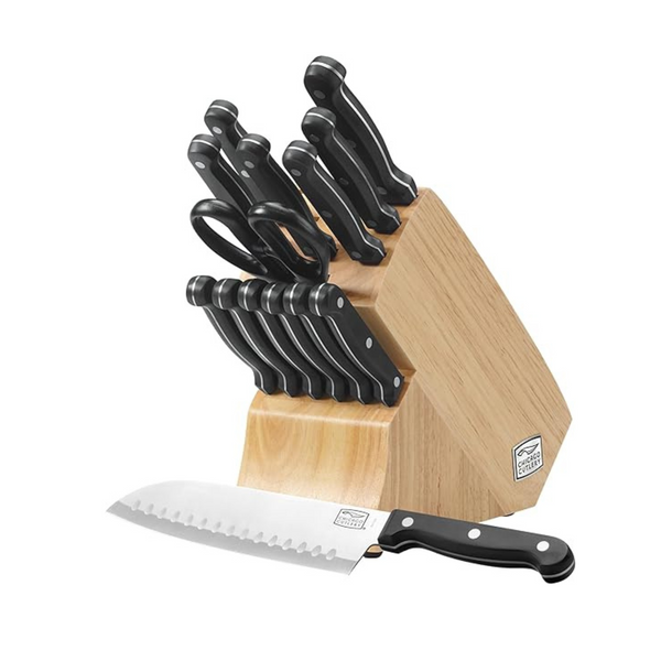 Chicago Cutlery Essentials Juego de cuchillos de cocina de acero inoxidable de 15 piezas