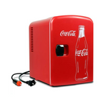 Coca-Cola Classic 4L Mini Fridge, 6 Can Portable Cooler