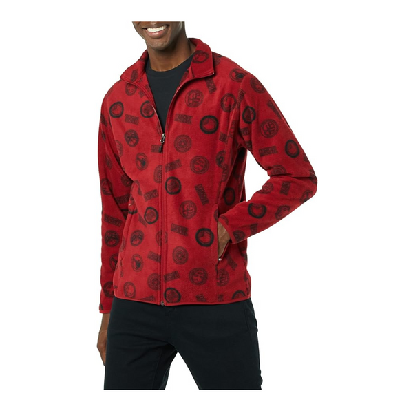 Amazon Essentials Men's Disney Marvel Star Wars Polar Fleece Full-Zip Mock Jacket