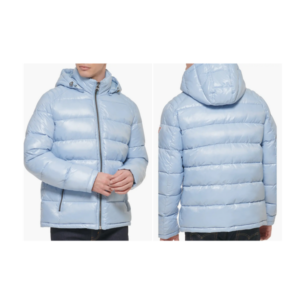 Oferta de liquidación de Nordstrom Rack: chaqueta acolchada sólida con capucha para hombre Guess y más en oferta