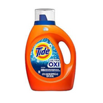 Tide Ultra Oxi Jabón líquido detergente para ropa, alta eficiencia (92 onzas líquidas)