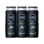 Paquete de 3 jabones corporales Nivea Men Deep Clean de 16.9 oz (sales de roca)