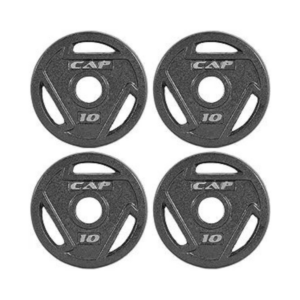 4-Pack 10-lb CAP 2" Olympic Grip Weight Plate Set