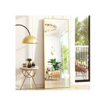 Espejo rectangular de longitud completa Beautypeak de 64" x 21" con soporte (negro u dorado)