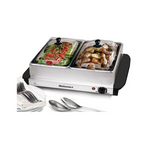 Servidor Buffet Elite Gourmet de Doble Bandeja