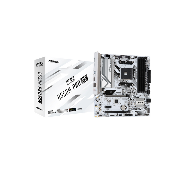 Placa Base Asrock B550M Pro Se Am4 Ddr4 Sata 6Gb/s 1 PCIe 4.0 x16 Micro Atx