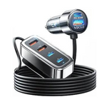 Cargador de coche de 6 puertos de carga rápida USB C de 90 W Ainope