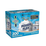 Member's Mark Power Flex Bolsas altas con cordón para cocina, 200 unidades