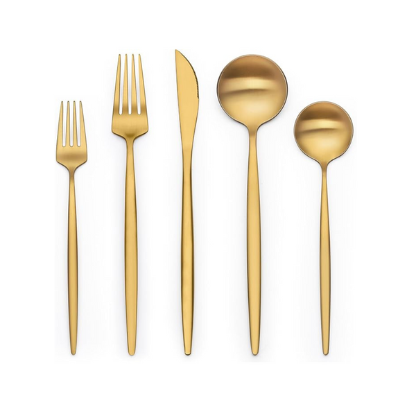 Elegant Gold Silverware Sets