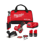 Milwaukee M12 FUEL Combinación de trinquete inalámbrico de 3/8" y sierra cortadora de 3" con 2 baterías