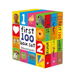 Caja de primeros 100 libros de cartón (3 libros)