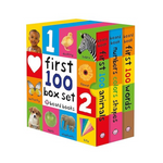 First 100 Board Book Box Set (3 books)