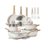 Carote 21Pcs Pots and Pans Set, Nonstick Cookware Sets