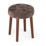 yoyomax Vanity Stool, Round Makeup Vanity Stool Side Table