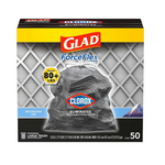 Bolsas de basura con cordón Glad ForceFlex de 30 galones, 50 unidades (aire de montaña)