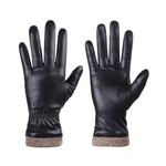 Redess Winter Leather Gloves for Women