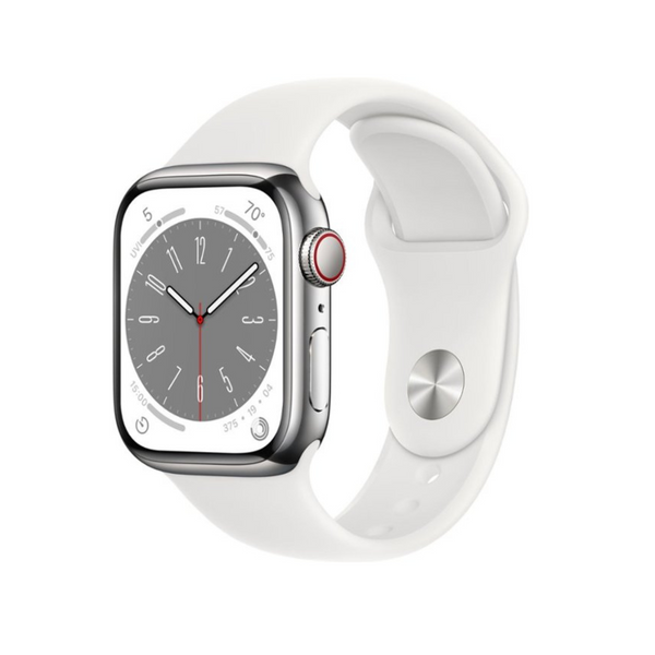 Apple Watch Series 8 (GPS + Cellular) 41mm w/ Sports Band (Silver or Graphite)
