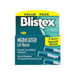 Paquete de 3 bálsamos labiales medicados Blistex
