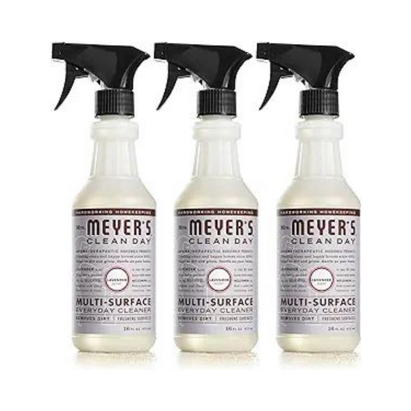 Paquete de 3 aerosoles limpiadores multiusos Mrs. Meyer's de 16 onzas (lavanda)