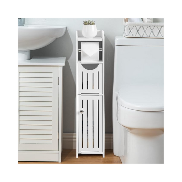 Bathroom Storage Cabinet - Toilet Paper Holder